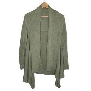 Lululemon Cashlu Knit Wrap Sweater Heathered Rosemary Green S/M